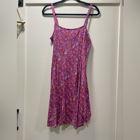 GAP Purple Floral Midi Dress - Picture 1 of 6